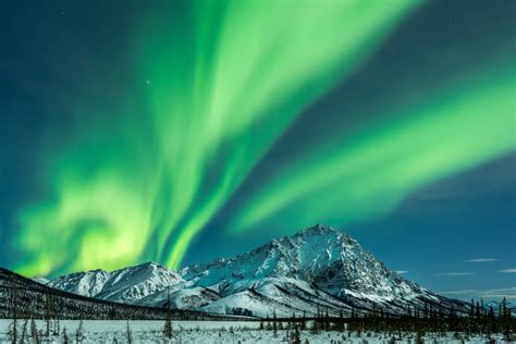 Alaska Mountain with Aurora Under Full Moon Fine Art Photo | Photos by ...