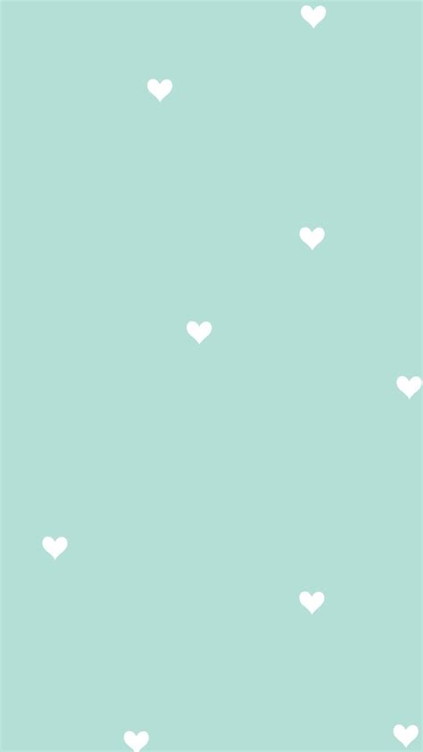 Download Heart Cute Mint Green Aesthetic Wallpaper | Wallpapers.com