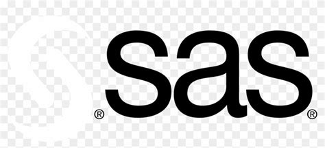 Sas Logo Black And White - Sas Institute, HD Png Download - 2400x985 ...