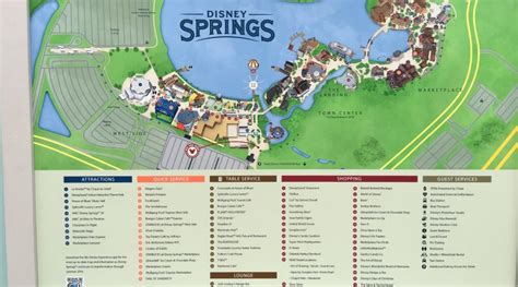 Printable Map Of Disney Springs