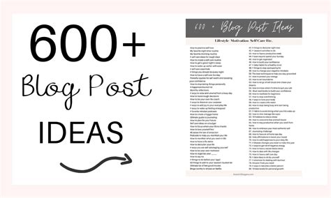 600+ Blog Post Ideas - Boss Girl Bloggers