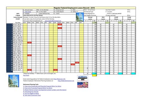 Printable Employee Vacation Tracker Excel