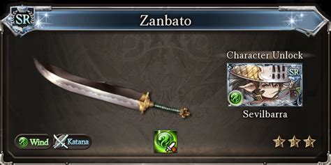 Zanbato - Granblue Fantasy Wiki