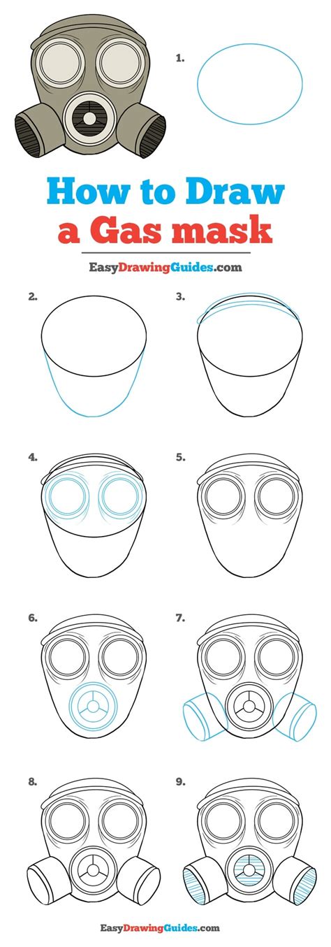 How to draw a gas mask – Artofit