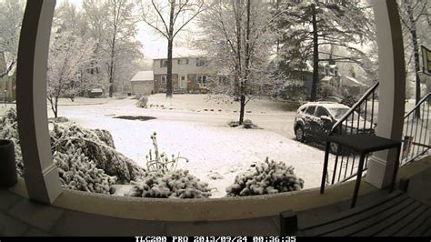 AMAZING Heavy Wet Snow Accumulation Time Lapse! (12-10-13) - YouTube