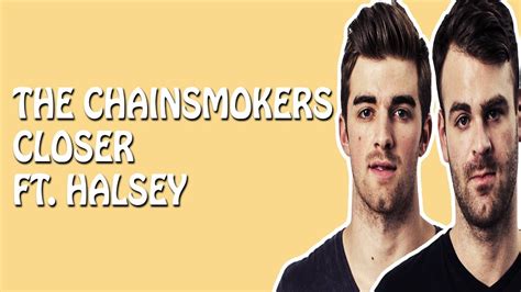 The Chainsmokers - Closer (Lyrics / Lyric Video) ft. Halsey - YouTube