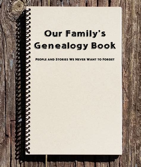 Genealogy Book Family History Book Genealogy Notebook | Etsy