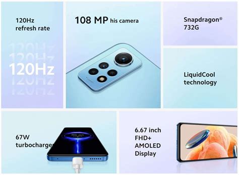 Here are the detailed specs of the Xiaomi Redmi Note 12 Pro 4G ...