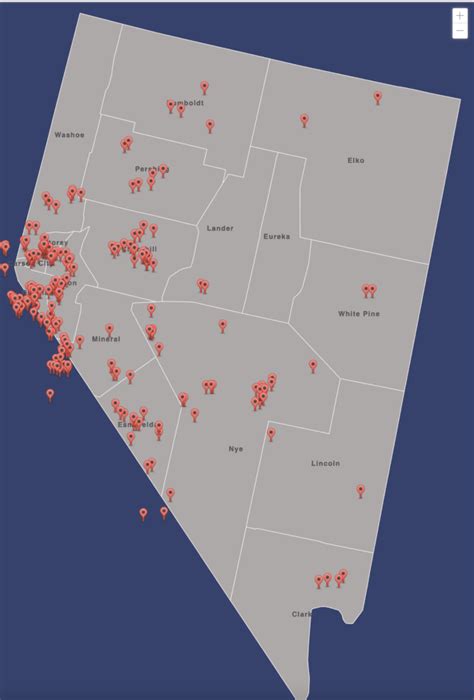 Map of Nevada Ghost Towns - NEVADA GHOST TOWNS & BEYOND