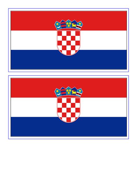 Croatia Flag - Free Printable Croatia Flag | Croatia flag, Flag ...