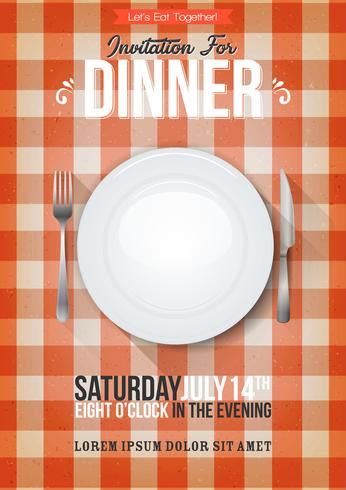 Dinner Invitation Background 269475 Vector Art at Vecteezy