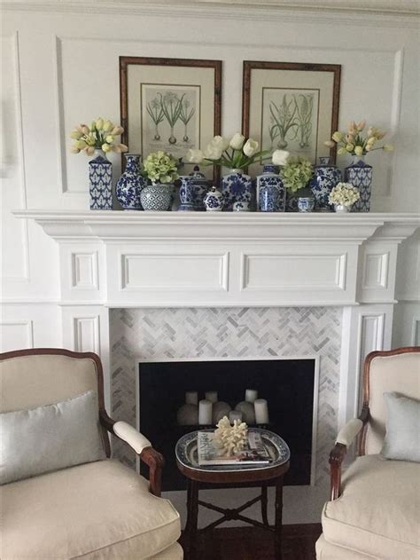 32 Stunning Fireplace Mantel Decor Ideas You Should Copy Now - HMDCRTN