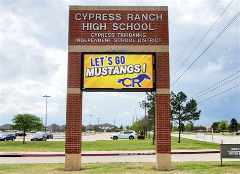 Cy-Ranch High School, Cy-Fair ISD • LED Partners Digital Displays Sign ...