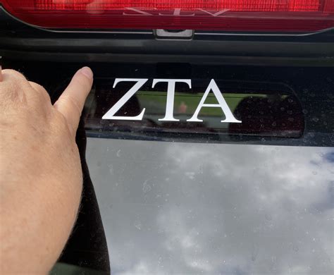 Greek Sorority Fraternity Decal Letters Custom White Greek for Car ...