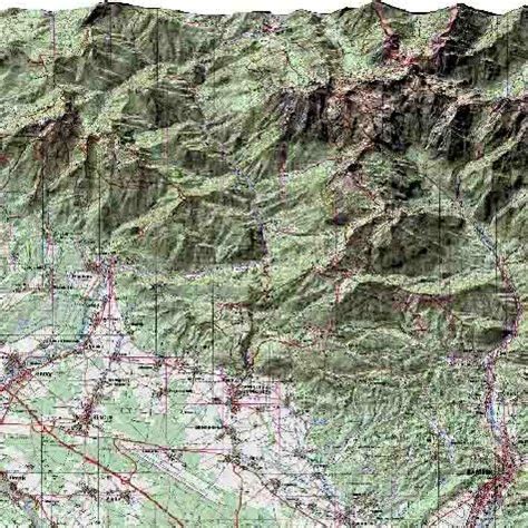 Area, chosen for the prototype 3D mountain map | Download Scientific ...