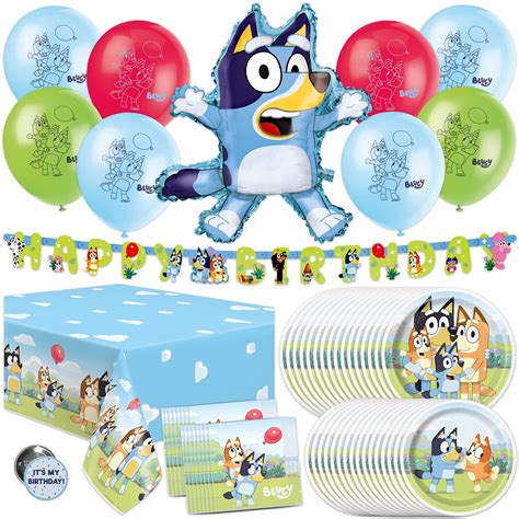 Buy Unique Bluey Birthday Party Supplies | Bluey Party Supplies | Bluey ...