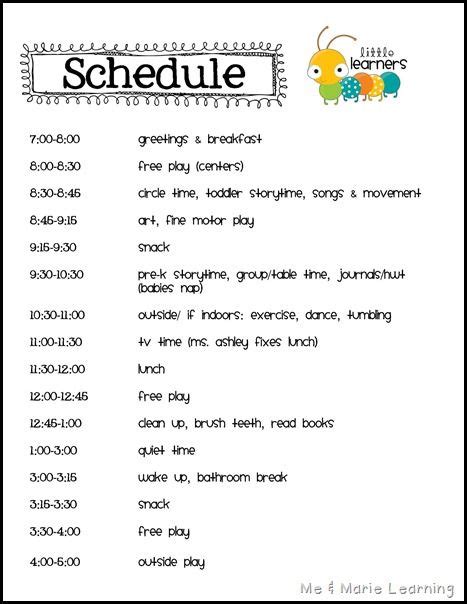 Marvelous Preschool Schedule Template Letter N Worksheets For