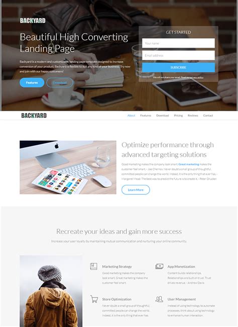 Landing Page Templates Free Html Css