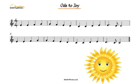 Ode to Joy short version - sheets4brass