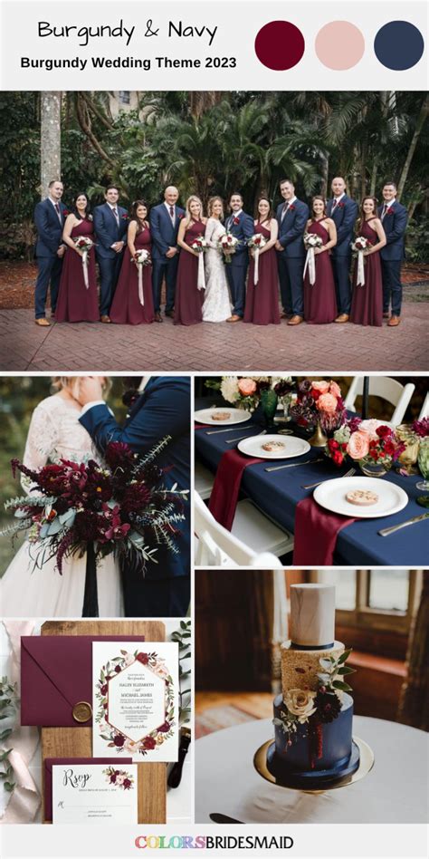 Best 8 Burgundy Wedding Theme Color Combos for 2023 - ColorsBridesmaid