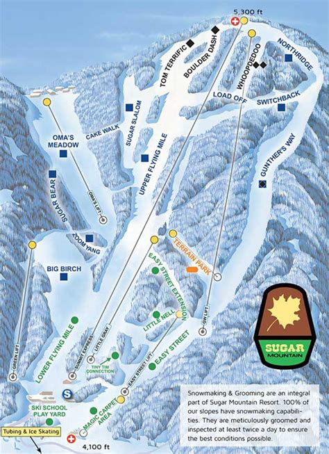 Sugar Mountain Ski Resort Trail Map | SkiCentral.com