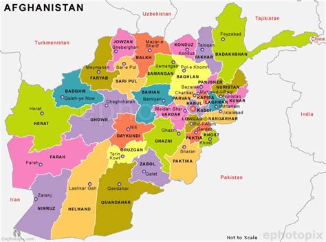 Provinces of Afghanistan. | Afghanistan, Map, Free maps