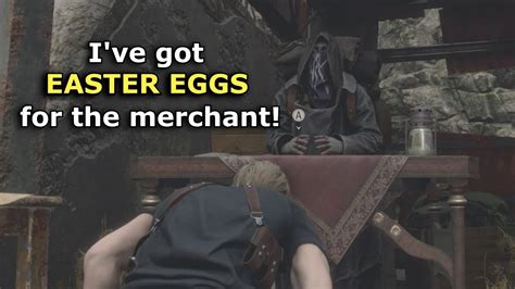 RE4 Remake - I've got EASTER EGGS for the merchant ! - YouTube