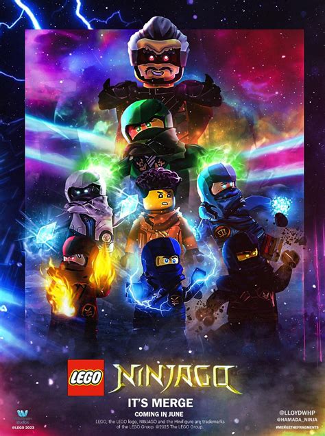 NINJAGO DRAGONS RISING POSTER COLLAB HAMADA NINJA X LLOYD WHIP | Lego ...