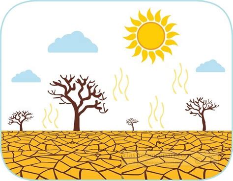 Weather Clipart-Drought Extreme Weather Clipart