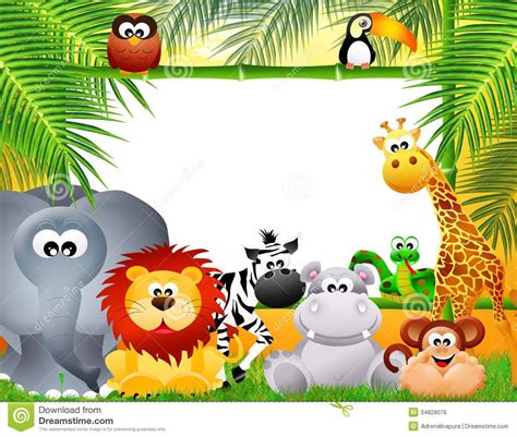 Zoo Animals Cartoon Royalty Free Stock Image - Image: 34828076 Boys ...