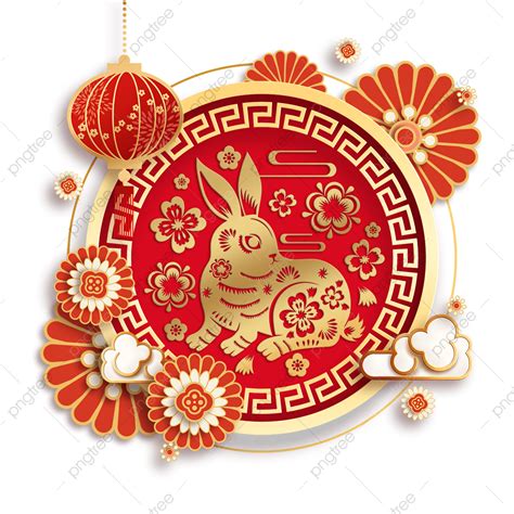 Chinese New Year 2023 PNG Transparent, Year Of The Rabbit Chinese New ...