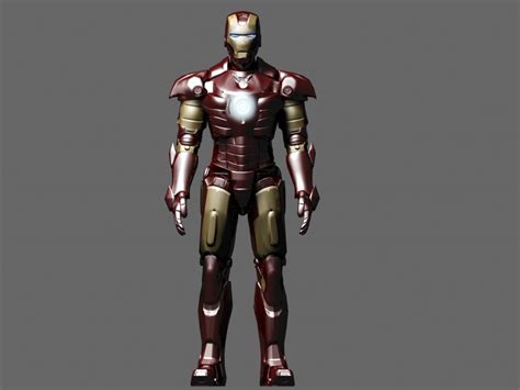 3d iron man suit