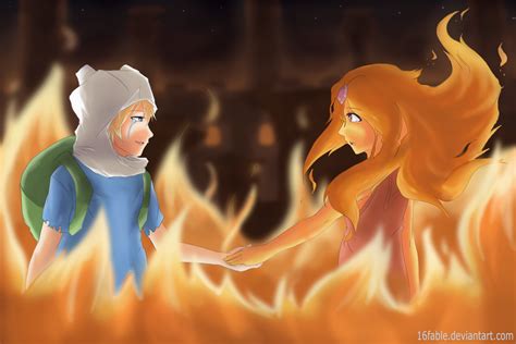 Finn and Flame Princess Fanart by circlebox on Newgrounds