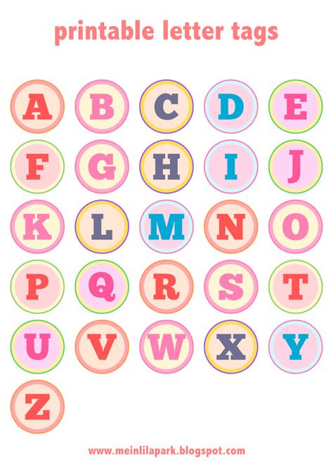 Scrapbook Letters Designs Printable Stickers