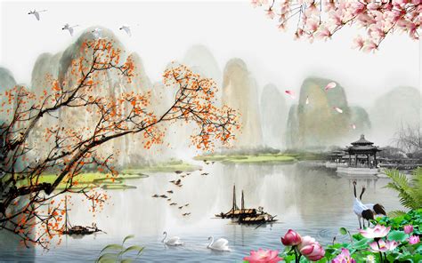 Chinese Landscape Painting Style, Chinese Style, Landscape Painting ...