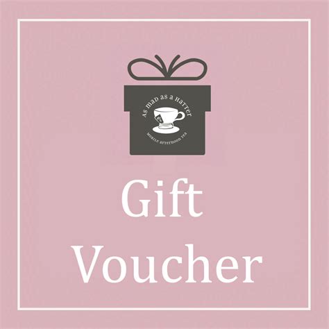 Gift Voucher - As Mad As A Hatter - Mobile Afternoon Tea Parties