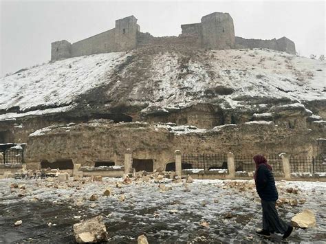 Earthquake damages Turkey's historic Gaziantep Castle : NPR