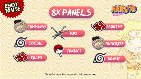 Naruto Panels Twitch Overlay | Etsy