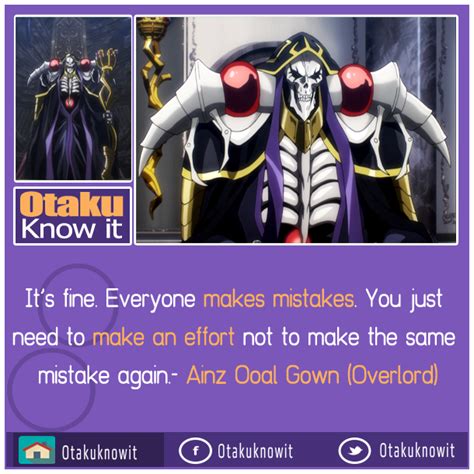 Ainz Ooal Gown quotes Overlord .:: Otaku Know iT