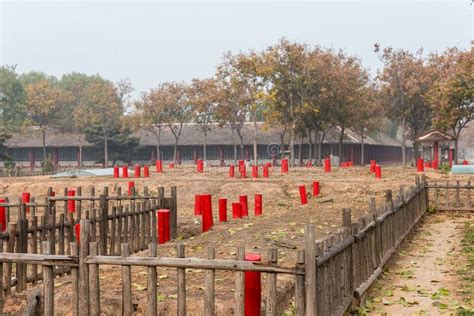 HENAN, CHINA - NOV 26 2014: Yin Ruins(Yinxu). a Famous UNESCO World ...