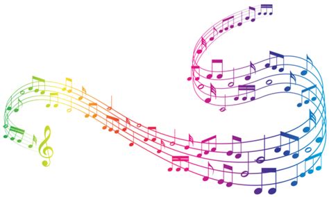 Colorful Music Notes Png Clipart