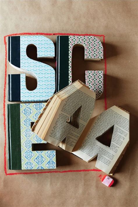 Library Letter: Hand-carved Vintage Book Letters – HolyCool.net