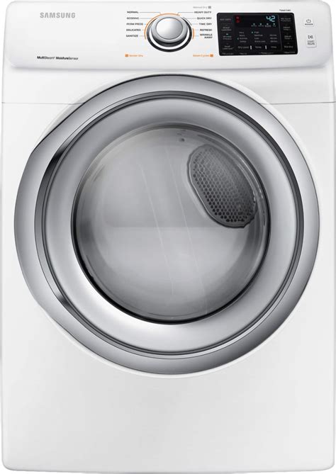 Samsung - 7.5 Cu. Ft. 10-Cycle Electric Dryer with Steam - White at ...