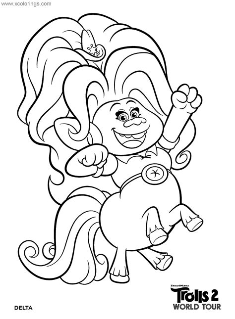 Trolls World Tour Coloring Pages Delta Dawn - Lois Murphy's Coloring Pages