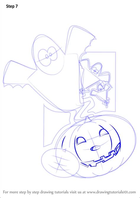 How to Draw Scary Halloween Pumpkin (Halloween) Step by Step ...