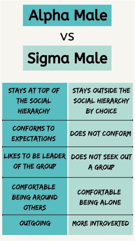 Sigma Male Vs Alpha Male: Understanding The Differences And Dynamics