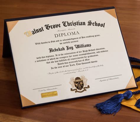 Personalized High School Diploma for Homeschools