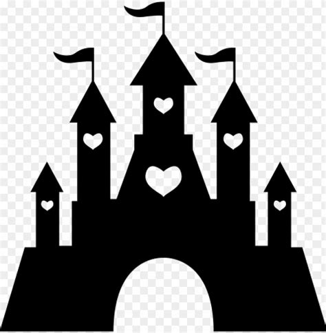 disney castle silhouette transparent background - Clip Art Library