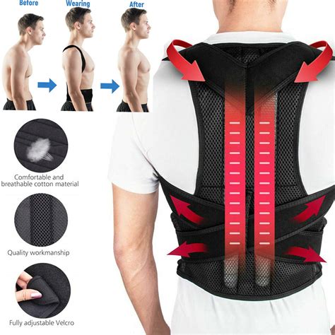 Posture Corrector for Women & Men, Adjustable Shoulder Back Brace for ...