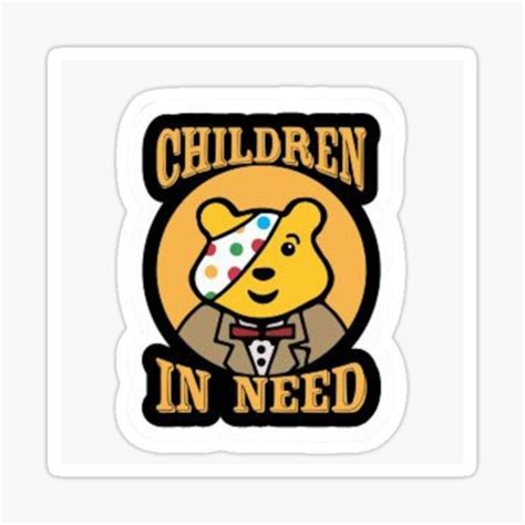 "Children in need " Sticker for Sale by Katherinejonas | Redbubble